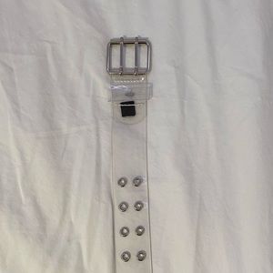 brandy melville clear eyelet belt
